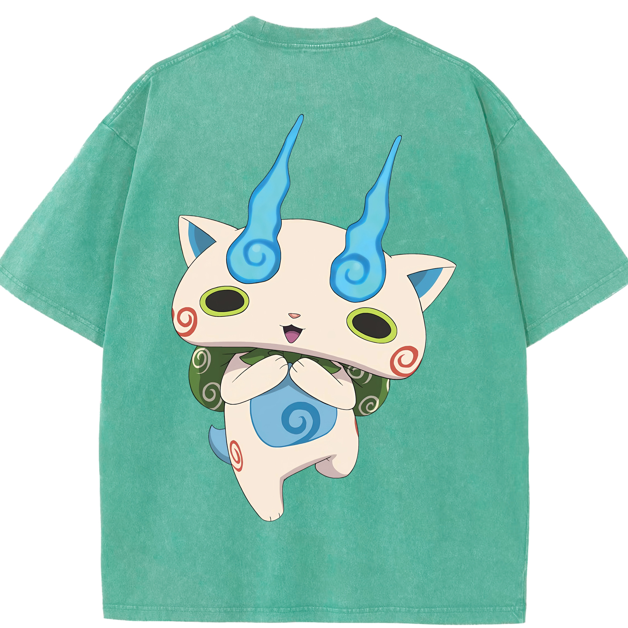 （画像用） 妖怪ウォッチ Yo-kai Watch 綿100% ヴィンテージ風 半袖Tシャツ（背面プリント）